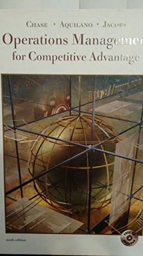 Imagen de archivo de Operations Management for Competitive Advantage a la venta por Wonder Book