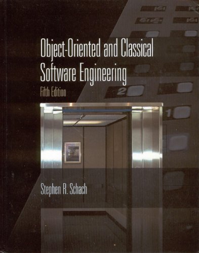 Imagen de archivo de Object-Oriented and Classical Software Engineering a la venta por Books From California