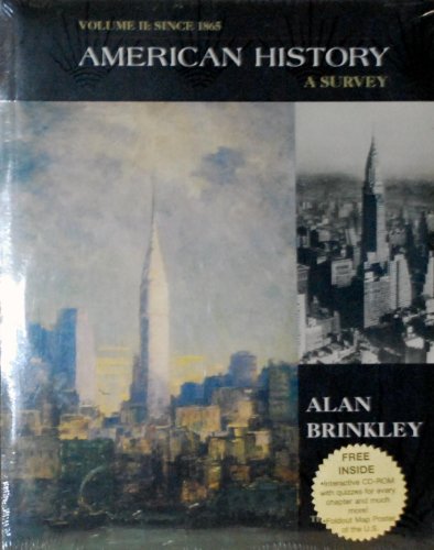 9780072396454: American History: A Survey, Vol. 2 (Student Study Manual, 10th Edition)