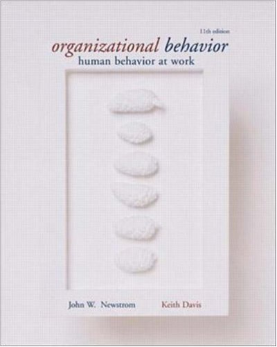 Imagen de archivo de Organizational Behavior: Human Behavior at Work a la venta por Books Unplugged