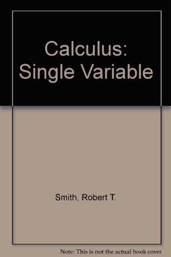 9780072398601: Calculus: Single Variable