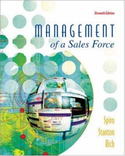 Imagen de archivo de Management of a Sales Force (McGraw-Hill/Irwin Series in Marketing) a la venta por medimops