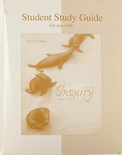 9780072399721: Student Study Guide to Accompany Inquiry into Life