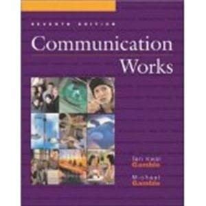Stock image for Communication Works with Communication Works CD-ROM 1.0 for sale by HPB-Red