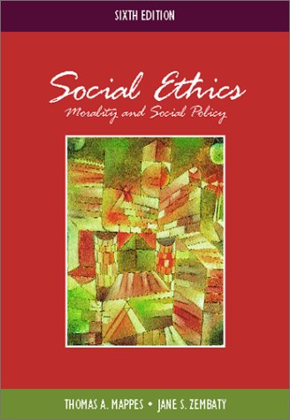 Beispielbild fr Social Ethics: Morality and Social Policy zum Verkauf von Wonder Book