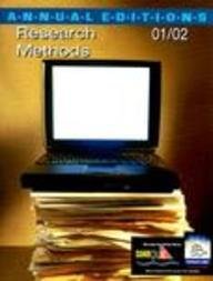 Beispielbild fr Annual Editions: Research Methods zum Verkauf von Better World Books