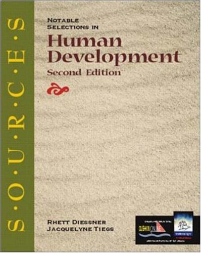 Imagen de archivo de Sources: Notable Selections in Human Development a la venta por BookHolders
