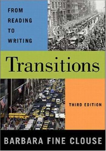 Stock image for Transitions: From Reading to Writing for sale by Ergodebooks