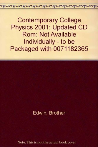 9780072406610: Contemporary College Physics 2001: Updated CD Rom: Not Available Individually - to be Packaged with 0071182365