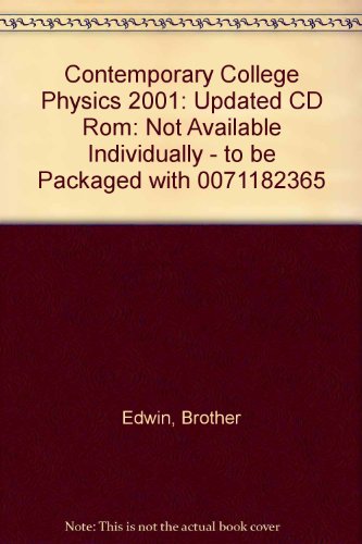CD-ROM to accompany Contemporary College Physics, 2001 Update (9780072406610) by Jones, Edwin R; Childers, Richard L.