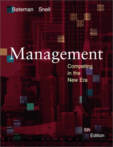 Stock image for Management : Competing in the New Era, 5th for sale by a2zbooks