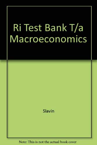 9780072409055: Ri Test Bank T/a Macroeconomics