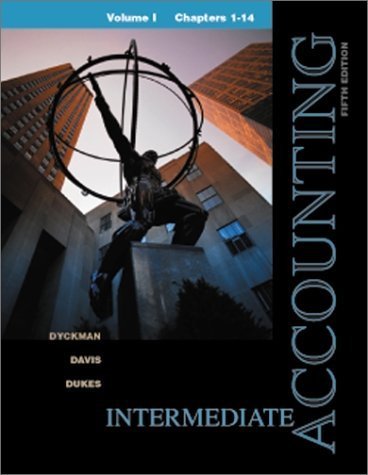 Beispielbild fr Intermediate Accounting Volume I, Chapters 1-14 zum Verkauf von HPB-Red