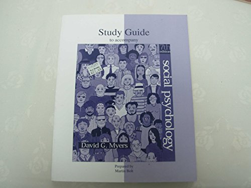 Beispielbild fr Study Guide to Accompany Social Psychology zum Verkauf von HPB-Red