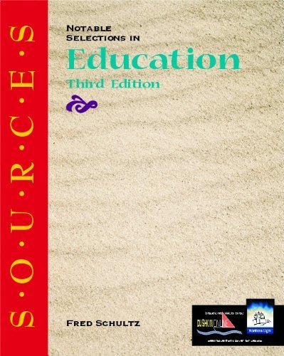 Beispielbild fr S.O.U.R.C.E.S: Notable Selections in Education (Classic Edition Sources) zum Verkauf von Robinson Street Books, IOBA