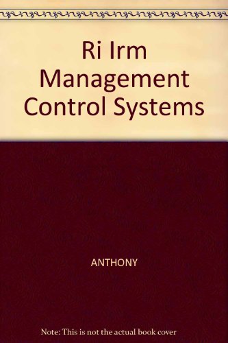 Stock image for Ri Irm Management Control Systems for sale by Better World Books