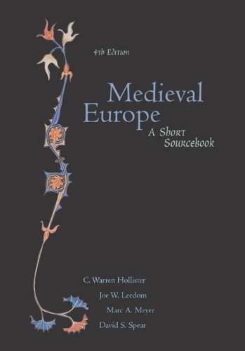 Beispielbild fr Medieval Europe : A Short Sourcebook zum Verkauf von Better World Books