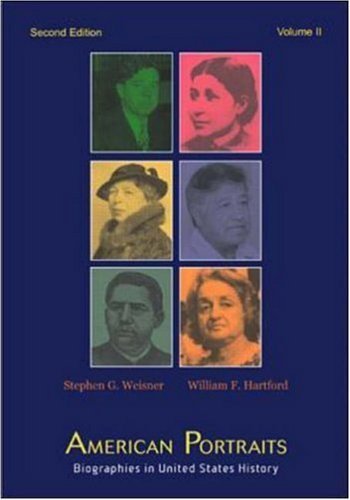 Beispielbild fr American Portraits: Biographies in United States History, Volume 2 zum Verkauf von Wonder Book