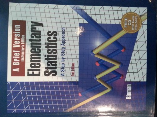 Beispielbild fr Elementary Statistics: A Brief Version (Instructor's Edition) zum Verkauf von HPB-Red