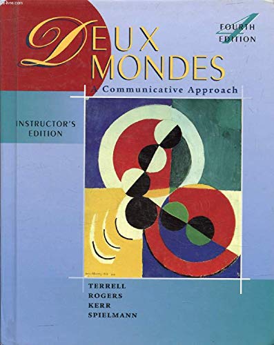 Imagen de archivo de Deux Mondes a Communicative Approach (Instructor?s Edition) (English and French Edition) a la venta por HPB-Red