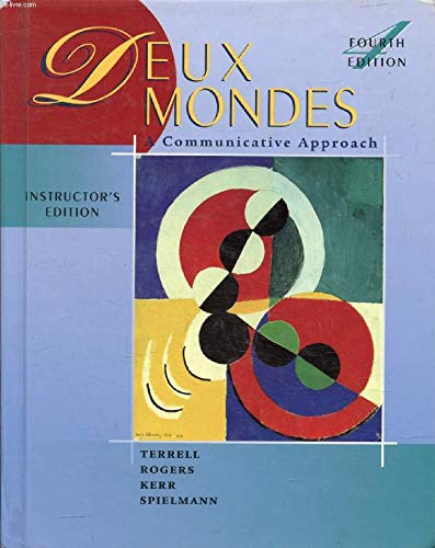 Stock image for Deux Mondes a Communicative Approach (Instructor?s Edition) (English and French Edition) for sale by HPB-Red