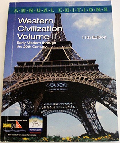 Beispielbild fr Annual Editions: Western Civilization, Volume 2, 11/e zum Verkauf von BookMarx Bookstore