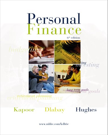 Imagen de archivo de Personal Financial Planner to accompany Personal Finance a la venta por Better World Books