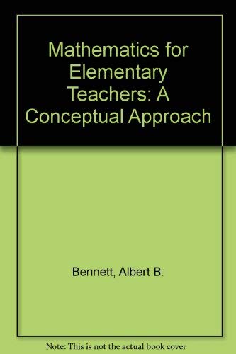 Beispielbild fr Student's Solutions Manual for Use with Mathematics for Elementary Teachers: A Conceptual Approach zum Verkauf von ThriftBooks-Atlanta