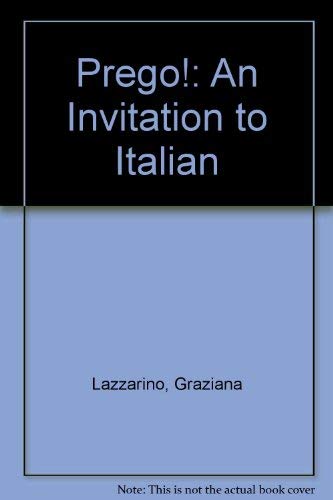 Imagen de archivo de Laboratory Manual (Part B) to accompany Prego! An Invitation to Italian a la venta por Wonder Book