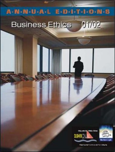 Stock image for Annual Editions: Business Ethics 01/02 for sale by HPB-Red