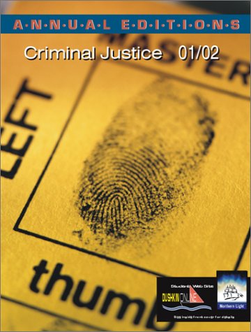 Imagen de archivo de Annual Editions: Criminal Justice 01/02 a la venta por Wonder Book