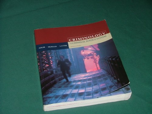 Beispielbild fr Criminology and the Criminal Justice System zum Verkauf von Cronus Books
