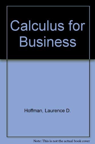 Stock image for Calculus for Business for sale by HPB-Red