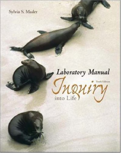 Imagen de archivo de Laboratory Manual to accompany Inquiry Into Life a la venta por Aaron Books