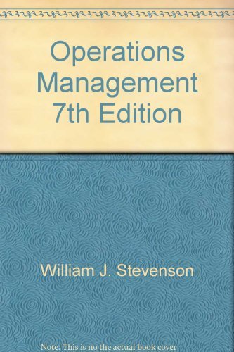 Stock image for Operations Management 7th Edition for sale by HPB-Red