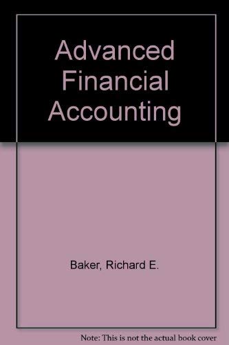 Beispielbild fr Study Guide for Use with Advanced Financial Accounting zum Verkauf von ThriftBooks-Dallas