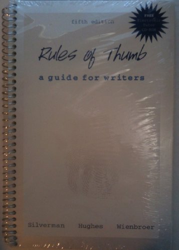 Stock image for Rules of Thumb: A Guide for Writers for sale by Ergodebooks