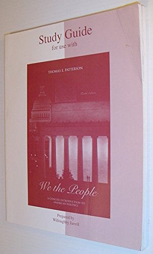 Stock image for We the People: A Concise Introduction To American Politics (Study Guide) for sale by ThriftBooks-Dallas