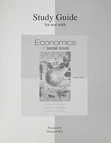 Stock image for Study Guide for use Economics of Social Issue for sale by dsmbooks