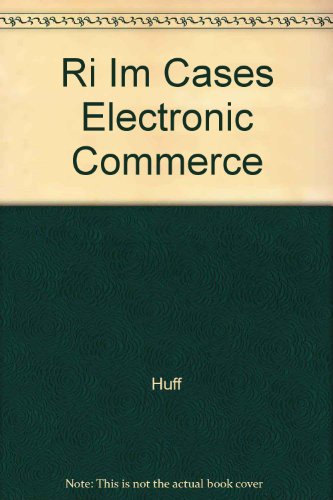 Beispielbild fr Instructor's Manual: Cases in Electronic Commerce zum Verkauf von Irish Booksellers