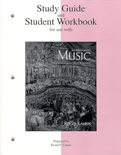 Stock image for Student Study Guide for use with Music for sale by Iridium_Books