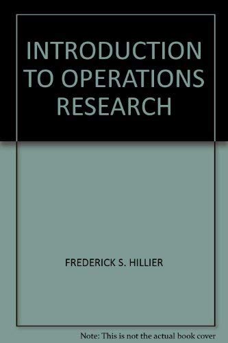 Immagine dell'editore per Introduction to Operations Research venduto da Better World Books