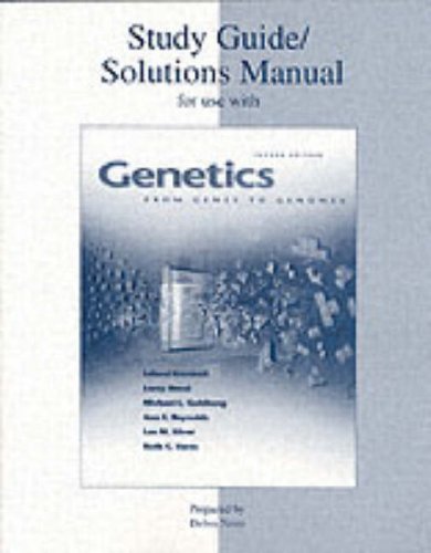 Stock image for Solutions Manual/Study Guide to accompany Genetics: From Genes to Genomes, 2nd Edition for sale by Hippo Books