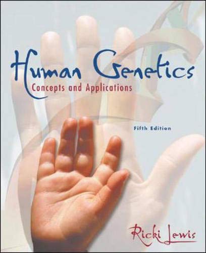 Beispielbild fr Human Genetics: Concepts and Applications, 5th Edition zum Verkauf von a2zbooks