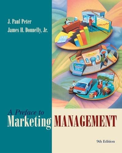 Imagen de archivo de A Preface to Marketing Management a la venta por HPB-Red