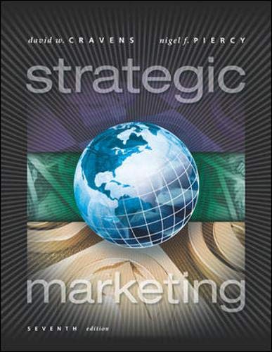 Strategic Marketing (9780072466652) by Cravens, David W.; Piercy, Nigel