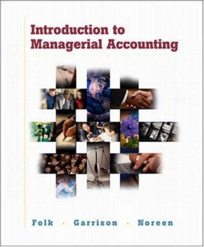 Imagen de archivo de Introduction to Managerial Accounting w/ Topic Tackler CD-ROM, NetTutor and PowerWeb Package a la venta por BookHolders