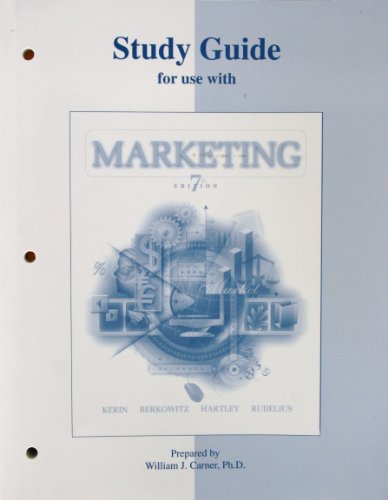 Stock image for Study Guide to Accompany Marketing 7th for sale by SecondSale