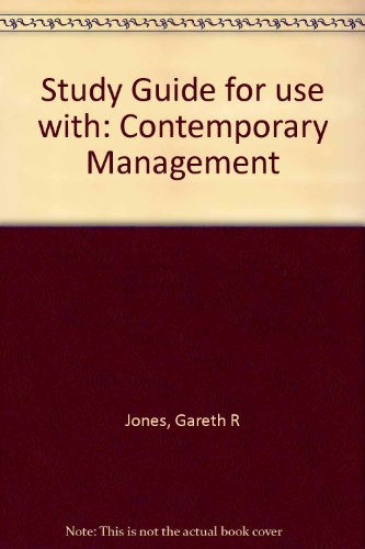 Imagen de archivo de Student Study Guide to accompany Contemporary Management a la venta por Phatpocket Limited
