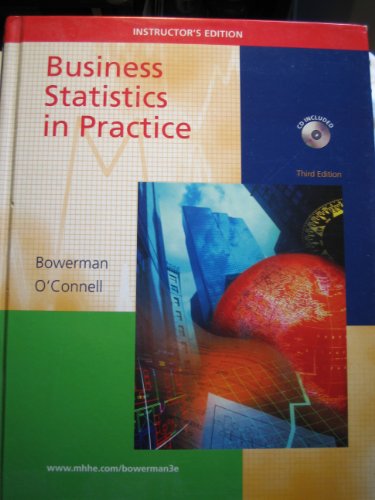 Beispielbild fr Business Statistics in Practice Instructor's Edition zum Verkauf von BookHolders